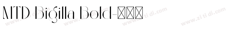MTD Bigilla Bold字体转换